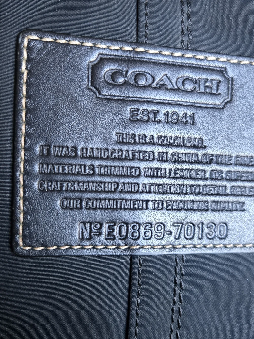 Coach Black Nylon Laptop Sleeve